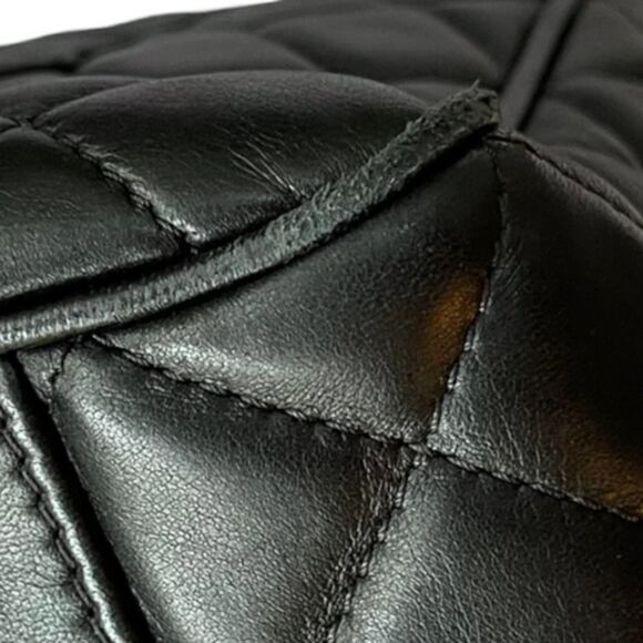 Chanel Lambskin Quilted Front Flap Tote Handbag Black All Inclusive - Picture 8 of 15